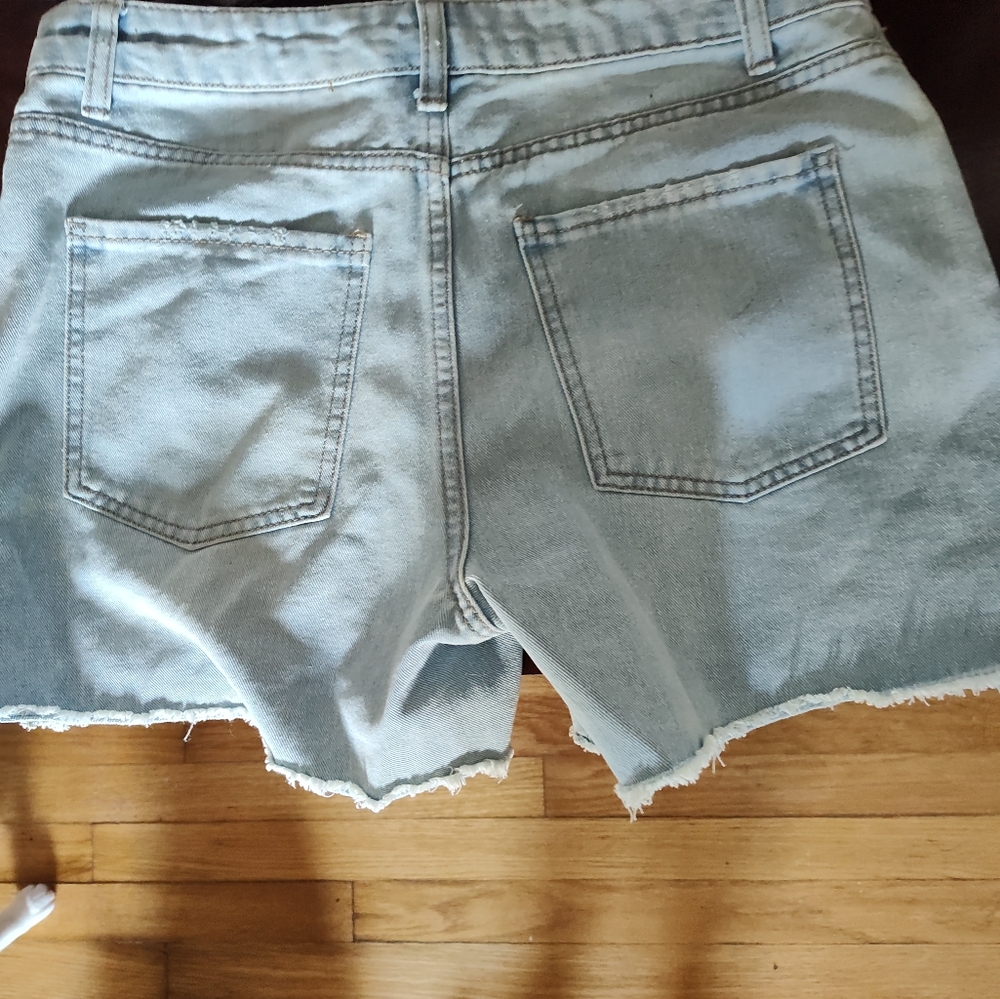 Light Blue Denim Shorts